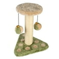 thumbnail image 2 of Penn-Plax Two Piece Carpeted Sisal & Cat Scratching Posts with Scratcher, Animal Print (1 Pack), 2 of 5