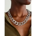 thumbnail image 3 of ChainsProMax Women Chunky Chain Cuban Link Chain Necklace 12/16/20mm 18-20" Christmas Jewelry Gift, 3 of 6