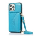 thumbnail image 2 of For Iphone 14 Pro Cross-Body Card Bag Phone Case(Blue),iPhone 13 Pro, 2 of 7