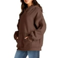 thumbnail image 3 of Shine Up Hoodies for Women Fleece Hooded Sweatshirts Oversized Pullover Long Sleeve Ladies Tops with Pocket, 3 of 7