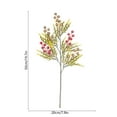 thumbnail image 3 of Rama de Pino Artificial con Frutos Rojos y Piñas | Ramo Decorativo Navideño de 50 Cm | Agujas de Pino Artificiales Realistas para Mesas Festivas, Repisas, Arreglos Florales y Más. Reutilizable., 3 of 6