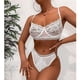 thumbnail image 3 of Conjunto de lencería para mujer, suave, elegante, de 2 piezas, sujetador y bragas de encaje para el día de San Valentín, 3 of 6