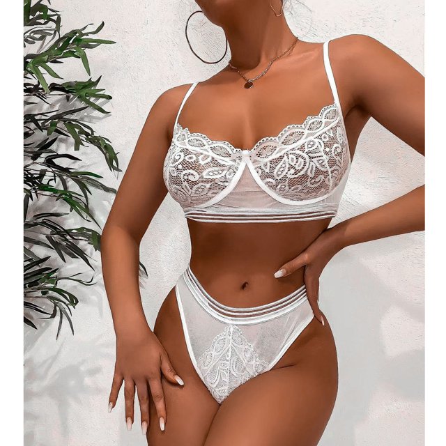 Bra Panty Set, Conjunto De Lencería Suave De Moda Elegante Para El Día De San Valentín ANGGREK Otros