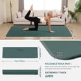 thumbnail image 7 of BAIMA Extra Wide Yoga Mat 31.5" x 75" length Large Non-Slip TPE Foldable,Exercise Matt for Yoga Pilates,Home Gym Flooring, Meditation (Darkgreen), 7 of 7