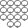 thumbnail image 1 of 14 Pack Curtain Rings with Eyelets Metal Drapery Ring for Curtain Hook Pins (Black,1.4 inch Inner Diameter), 1 of 7