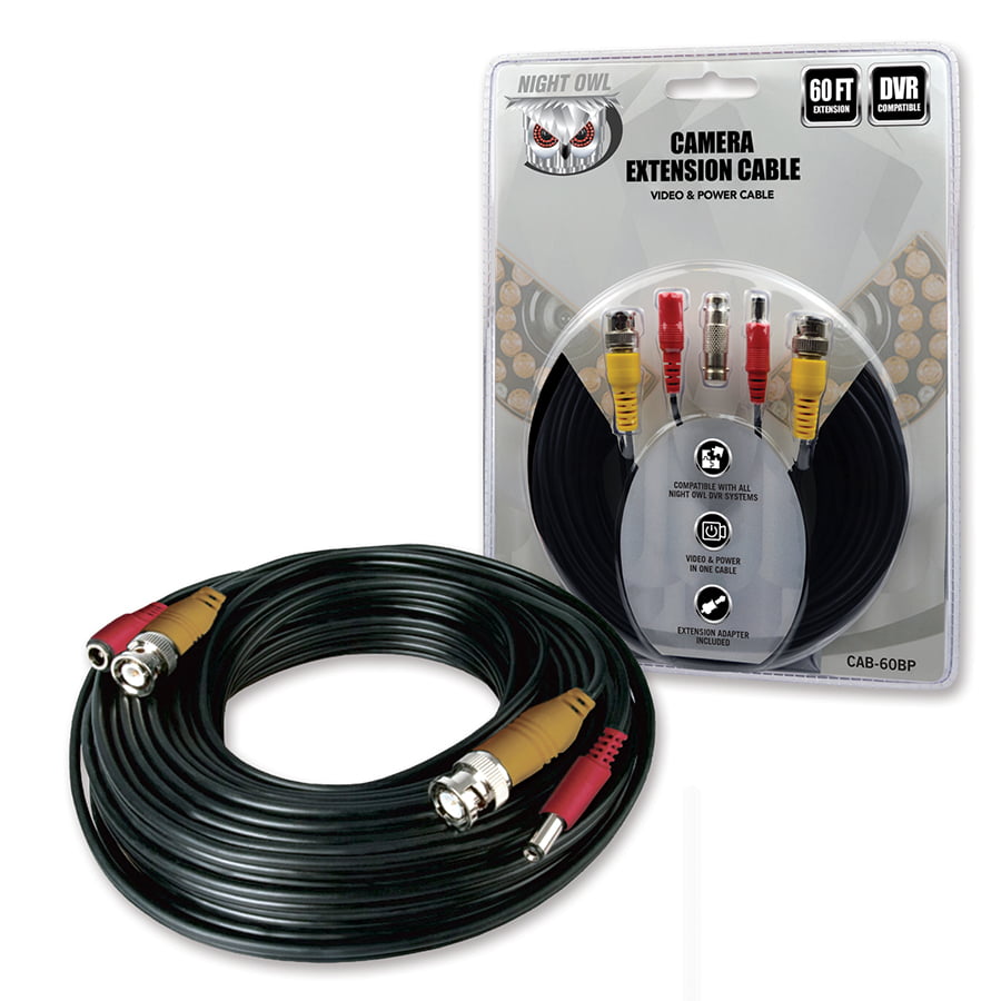 SLLEA 65ft White BNC Cable Cord Lead Compatible with Night Owl HD Camera CM-AHD10W-BU-SGS C2 CM-AHD10W-BU-TU