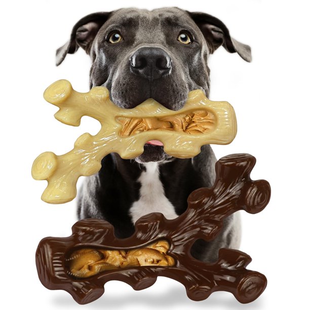 Juguetes masticables para perros SIHRMIU para masticadores agresivos, paquete de 2