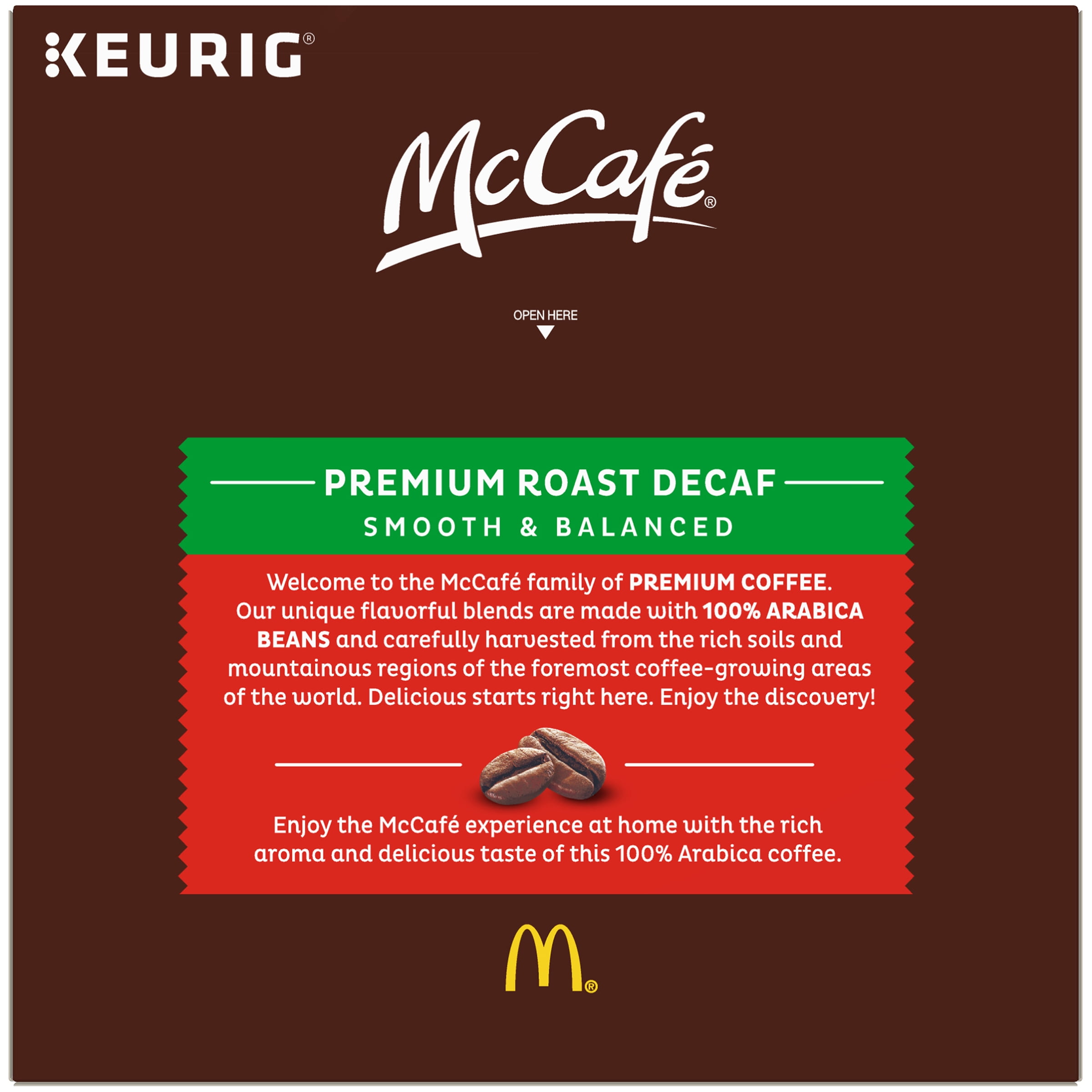 McCafe Premium Roast Decaf Coffee K-Cup Pods, 32 ct Box
