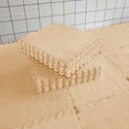 thumbnail image 5 of PATLOLLAV 1 Pcs Interlocking Carpet Shaggy Soft Foam Mats Fluffy Area Rugs Protective Floor Tiles Exercise Play Mat for Children Kids Room Home Parlor Bedroom, 5 of 6