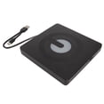 thumbnail image 1 of DVD Burner, Silent Movement Transparent Top Noise Reduction Plug and Play DVD RW External Drive  for Computer, 1 of 7