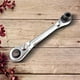 thumbnail image 5 of Llave de antorcha de acero Llave de trinquete de enchufe rápido de Llave de trinquete de trinquete métrico Llaves de extremo de caja para Cabeza Soledad Llave de trinquete antorcha, 5 of 10