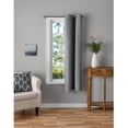 thumbnail image 2 of Mainstays Gray Solid Blackout Grommet Single Curtain Panel, 30" W x 63" L, 2 of 10