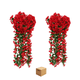thumbnail image 1 of "2pcs Flores Artificial Wisteria Decoración  Hogar Fiesta Belug, Rojo ", 1 of 5
