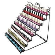 8 Layers Durable Metal Wire Nail Polish Display Organizer Wall Rack Up To 180 Bottles Nail Art Manicure Show Tool