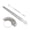 Silver - UK Standard Gauge, variant on Aluminium Ring Sizer Mandrel Kit - Metal Finger Sizing Stick with A-Z UK Ring Gauge and Measuring Tape (11.81 inches / 30 cm)