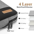 thumbnail image 3 of bagasin Funda para Portátil, Funda Protectora de 15 15.6 16 Pulgadas Impermeable con Protección de 4 Capas, Bolsa de Transporte para Ordenador Compatible con MacBook, Portátil HP, DELL, Lenovo, ASUS, 3 of 5
