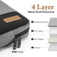thumbnail image 3 of bagasin Funda para Portátil, Funda Protectora de 15 15.6 16 Pulgadas Impermeable con Protección de 4 Capas, Bolsa de Transporte para Ordenador Compatible con MacBook, Portátil HP, DELL, Lenovo, ASUS, 3 of 5