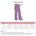 thumbnail image 5 of Pantalones largos de salón pierna ancha color puro elegantes pantalones largos con cinturón para fiesta de la vida diaria, 5 of 5