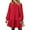 Red, variant on Fall Dresses for Women Winter Long Sleeve Crewneck Oversized Casual Pullover Patchwork Sweatshirt Dress