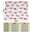 thumbnail image 3 of ZICANCN Throw Blanket Gnomes Pink Valentine , Couch Ultra Soft Micro Fleece Sofa Bed Camping Travel Blanket for Adults, 80"x60", 3 of 8