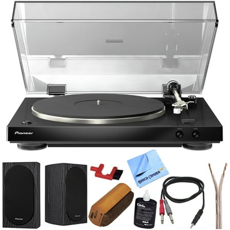 Reference Audiophile Speaker Cable Pioneer Audiophile Stereo Turntable w/ Chassis & Built-in Phono EQ (PL-30-K) + 4