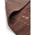 thumbnail image 6 of Rugsotic Carpets Hand Knotted Wool Area Rug 5'x8' Brown Contemporary Rectangle Indoor Rug for Living Room, Bedroom Antimicrobial L00520, 6 of 6