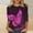 Hot Pink plus size butterfly graphic tee a1, variant on Women Plus Size T-Shirt 3/4 Sleeve Butterfly Graphic Boho Top Casual Loose Fit Blouse Vacation Fashion Clothes, Yellow M