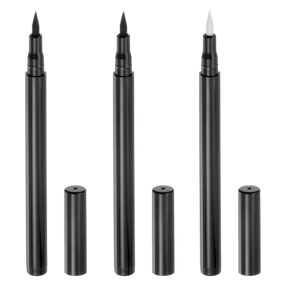 Uxcell 3pcs Fabric Markers Permanent Dye Paint Textile Marker Pens Fine Tip 3 Colors Light Grey, White, Black