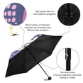 thumbnail image 4 of Purple Pink Cactus Design Umbrellas for Sun Auto Open Close UV50+ Waterproof 5-Fold Compact Fiberglass Frame, 4 of 6
