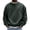 Army Green, variant on Men's Fleece Crewneck Sweatshirt Casual Long Sleeve Pullover Fall Winter Warm Blouse Fashion Loose Fit Comfortable Tops