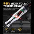 thumbnail image 4 of Probador de Circuito LED Digital Automotriz 5-90 V con Luz Prueba Pantalla Voltaje, Voltaje Bidireccional Automático, 4 of 7