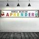 thumbnail image 5 of Cartel de bienvenida en español, cartel inspirador, pancartas en español con 4 ojales para decoración de aulas de niños y estudiantes, 5 of 5