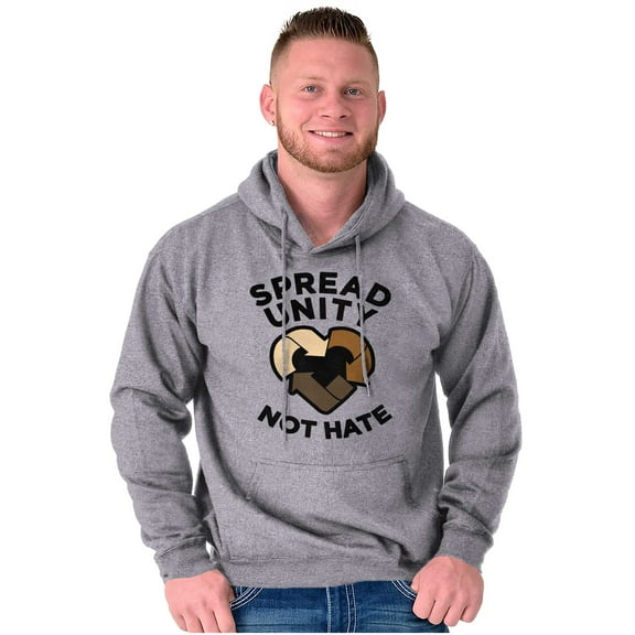 Spread Unity Not Hate Social Justice Hoodie Sweatshirt Women Men Brisco Brands S