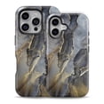 thumbnail image 2 of DesignSkinz Scratch-Resistant Hard Slim Case Compatible with iPhone 13 Pro Max (Compatible with MagSafe) - Luxury Marble Abstract Gold and Grays V4, 2 of 9