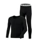 thumbnail image 2 of Conjuntos de ropa interior térmica para hombre, jersey informal liso y fino de manga larga, ropa interior y pantalones abrigados, trajes de poliéster para hombre, camisetas y pantalones., 2 of 9