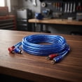 Toyandona Blue Car Audio Rca Cable, Copper Conductor, High-Speed Signal ...
