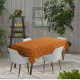 thumbnail image 2 of Vargottam Indoor/OutdoorTablecloth58x120 InchRectangleTablecloth Waterproof PatioTableCloths- Spring/SummerTableCovers for Backyard RectangularTable/BBQs/Picnic -Orange3, 2 of 5