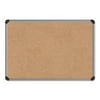 Universal UNV43712 24 in. x 18 in. Cork Board with Aluminum Frame - Tan Surface
