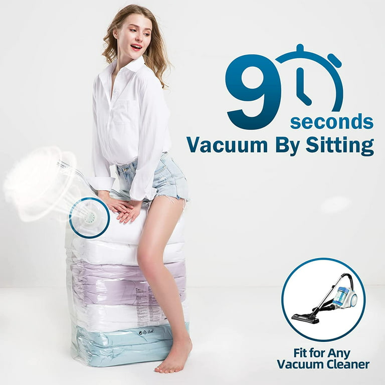 EFISH Cube Space Saver Vacuum Storage Bags Jumbo 4 Pack of 31x40x15 inch Large Vacuum Bags for Comforters and Blankets Storage Bags Vacu, Size: ‎31 x 15 x