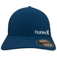 thumbnail image 2 of Hurley Men's Hat Corp Textures Stretch Flex Fit Cap (Small/Medium, Blue), 2 of 4