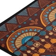 thumbnail image 2 of Area Rugs Carpet for Bedroom Floor Kitchen Rugs African Print Geometric Ethnic Brown Bedside Runner Rug Living Room Washable Non Slip 39×20in Sofa, 2 of 7