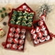 thumbnail image 2 of 12 piezas de adornos navideños de lujo de 8 cm con forma de bola, diseño de árbol de Navidad, decoración para fiestas, colgante de esferas navideñas de Año Nuevo 2024, 2 of 5