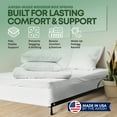 thumbnail image 4 of Continental Sleep, Unassembled Full Box Spring for Full Bed, 8-Inch Wood Box Spring Only, Noise-Free Mattress Foundation, Packed Flat, Easy Assembly, White, 4 of 9
