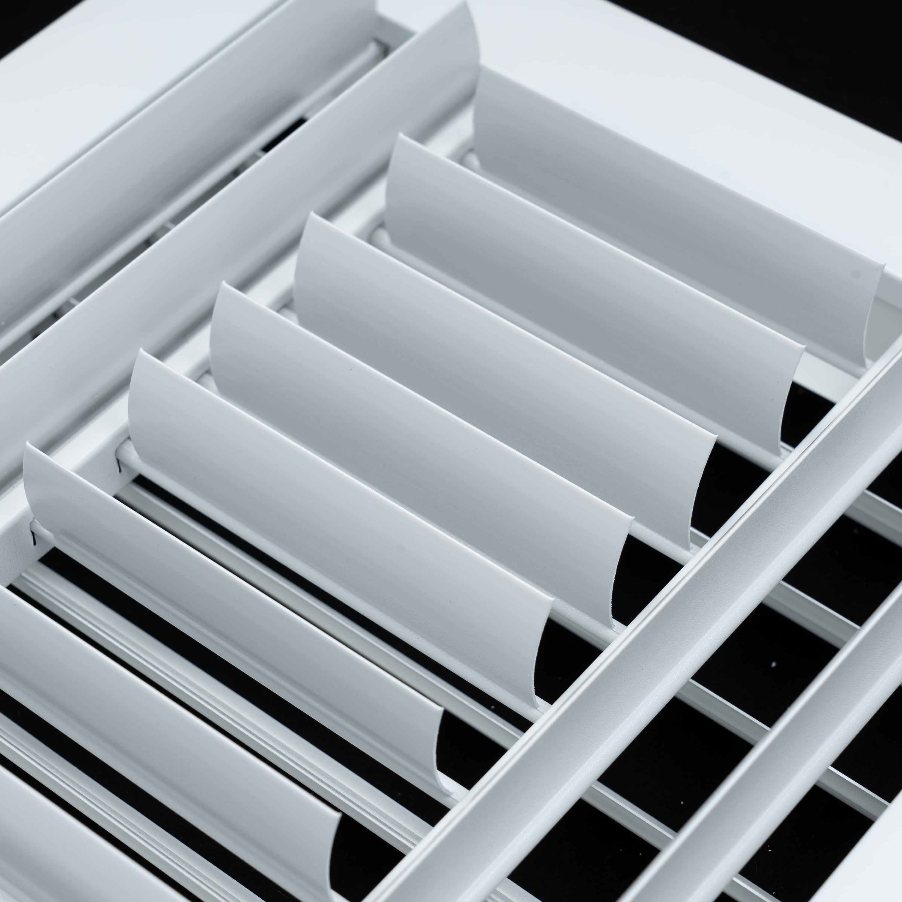 Fits 12x6 Duct Opening Aluminum 3-WAY Adjustable Air Supply Grille by Handua | Curved Blade Register Vent Cover for Sidewall & Ceiling | White | Outer Size: 13.75" X 7.75"