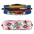 thumbnail image 3 of XMXT Leather Pencil Case, Vivid Multicolor Graffiti Large Capacity Pencil Pouch for Student Teens Women, 3 of 9