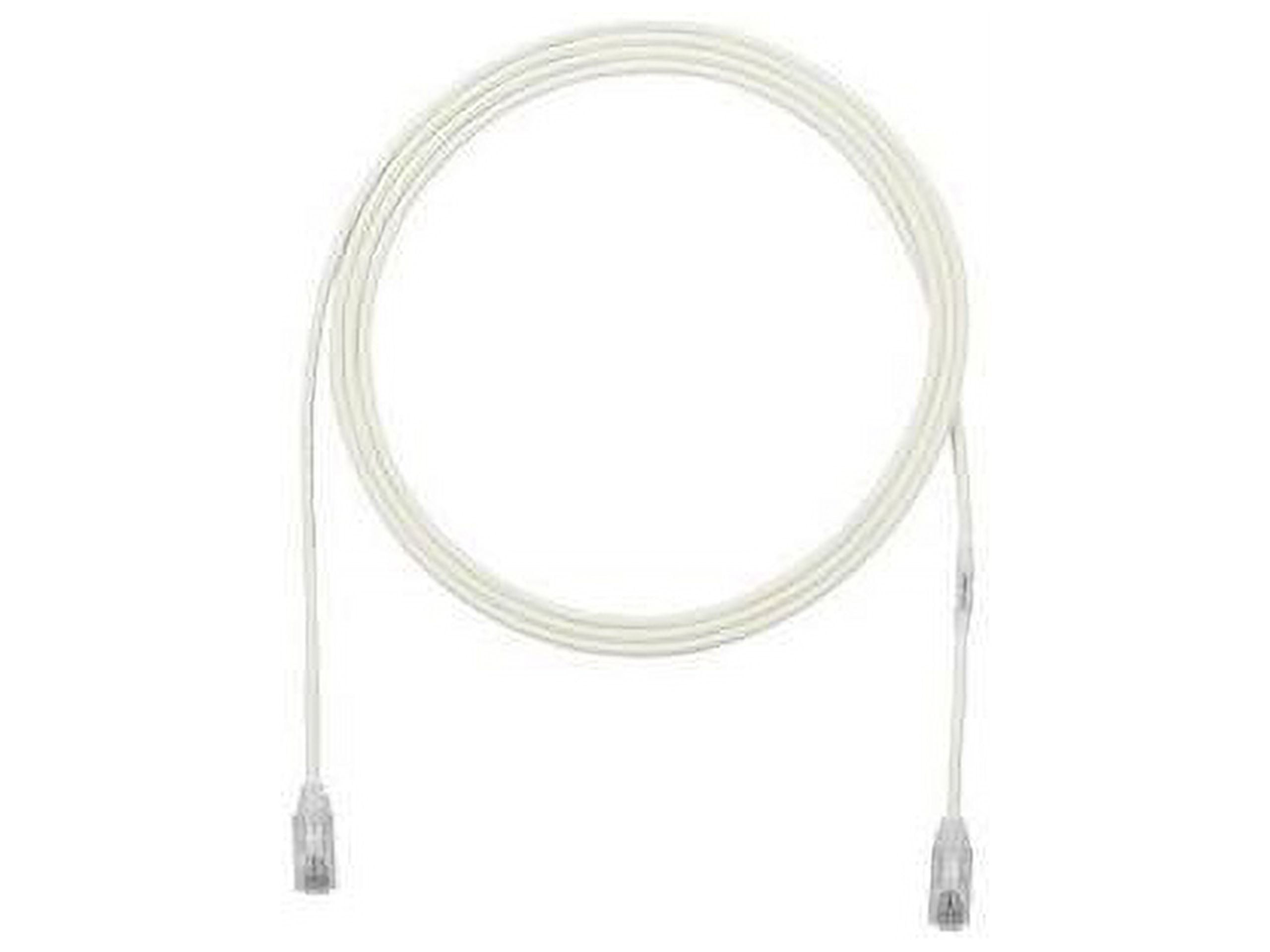 Panduit TX6-28 Category 6 Performance - Patch cable - RJ-45 (M) to RJ-45 (M) - 6 in - UTP - CAT 6 - IEEE 802.3at - booted, halogen-free, snagless, stranded - off white