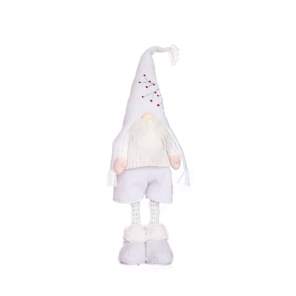 Muñeco de gnomo Inteprter colgante adorno de Navidad decoración navideña blanco