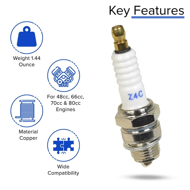 シゲッチ‼️ AlveyTech Z4C Spark Plug for 80cc 2-Stroke Bicycle Engine
