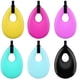 thumbnail image 1 of Paquete de 6 collares masticables de silicona para la dentición, colgantes para niños, juguetes para la dentición para niños, niñas y adultos, 1 of 7