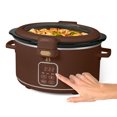 thumbnail image 6 of Beautiful 4 QT Digital Slow Cooker with Hinged Locking Lid, Chocolate by Drew Barrymore, 6 of 10